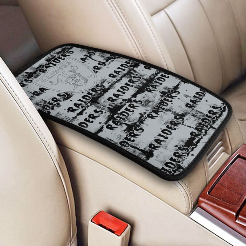 Las Vegas Raiders print Car armrest box protective cover car center console armrest pad
