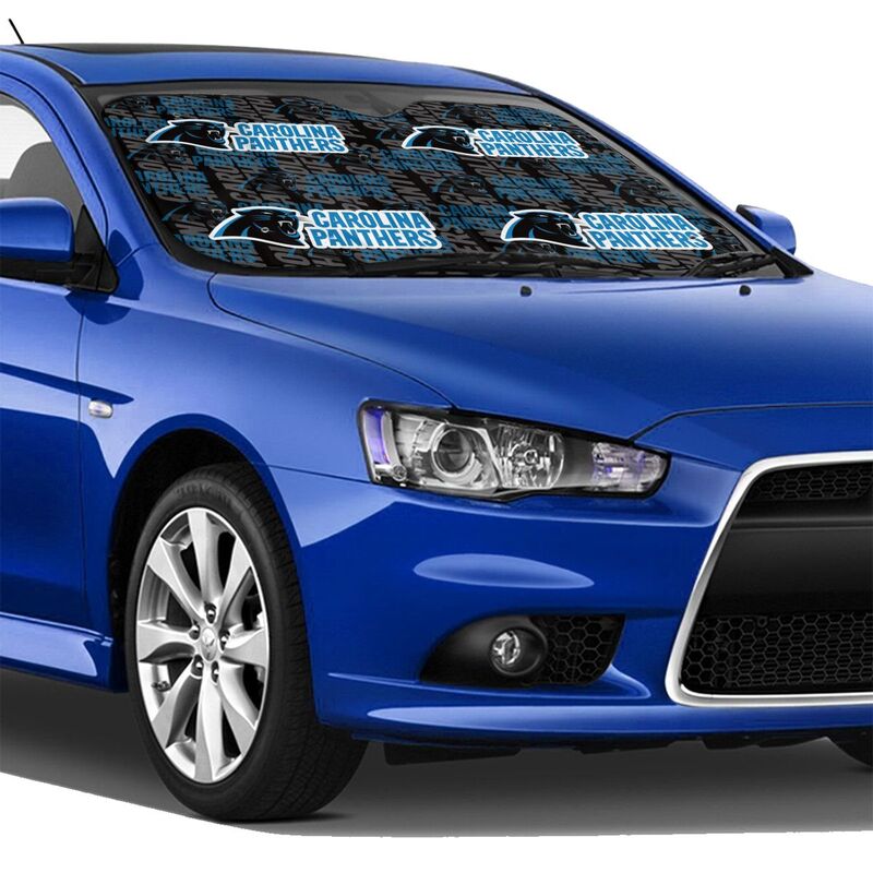 Carolina Panthers 4 Print Car windshield sunshades suitable for front Car windshield sunshades