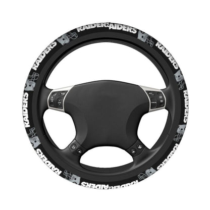 Las Vegas Raiders 2 Printed elastic steering wheel cover car steering wheel protective cover