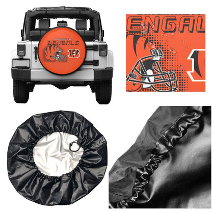 Cincinnati Bengals Print car tire protection cover car spare tire dust protection covers