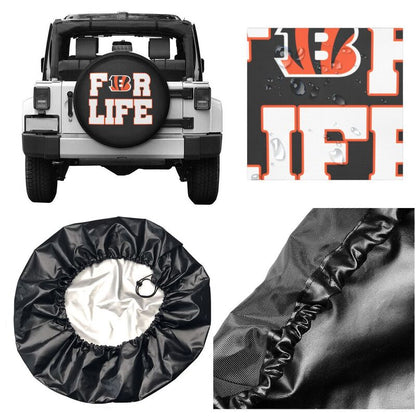 Cincinnati Bengals Printing tire protection cover car spare tire dust protection cover