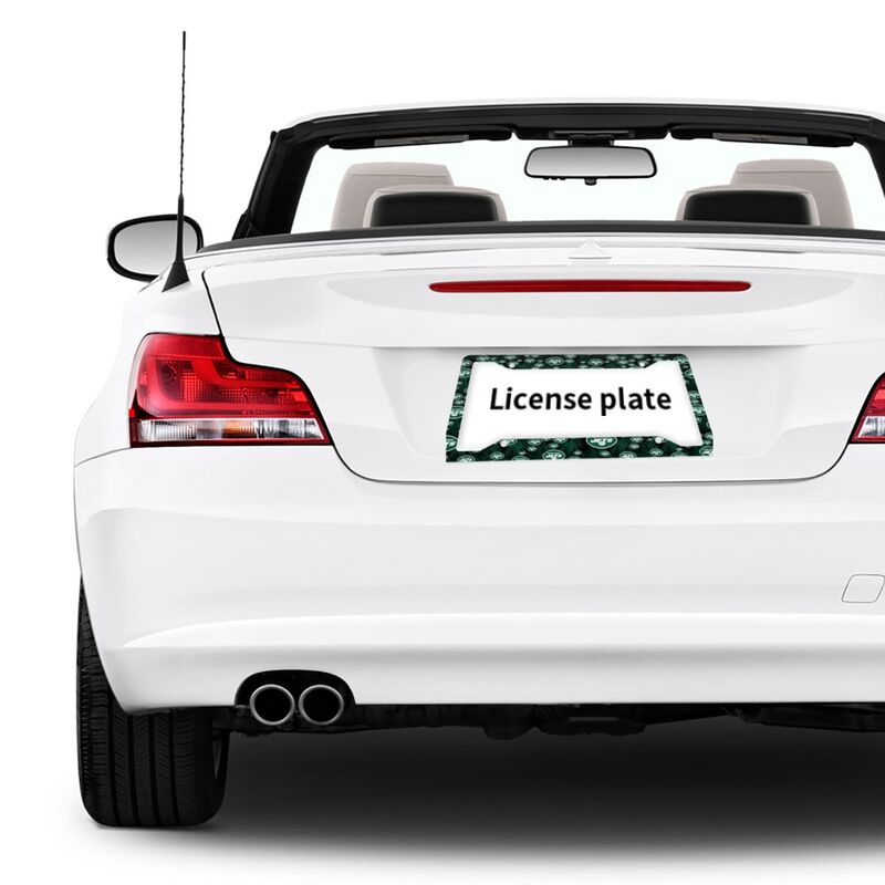 New York Jets Print Car license plate frame four hole license plate holder (one pair)