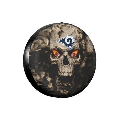 Los Angeles Rams print Skull print car tire cover tire dust cover