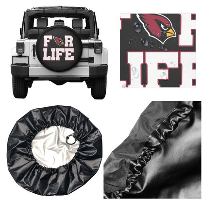 Arizona Cardinals Printing tire protection cover car spare tire dust protection cover