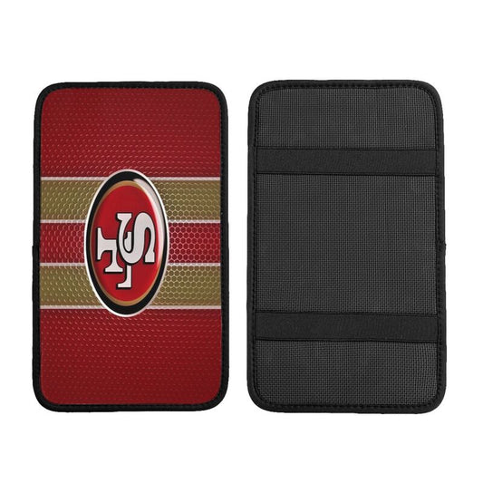 Car armrest box pad San Francisco 49ers 4 Printed central armrest box cushion protective pad