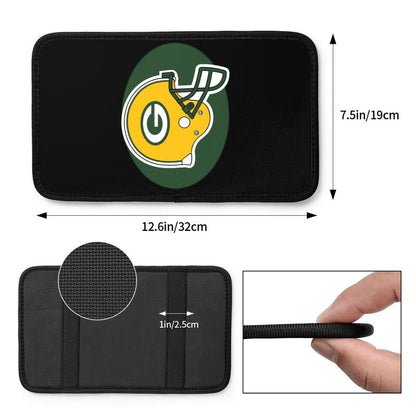 Car armrest box pad Green Bay Packers 4 Printed central armrest box pad protective pad