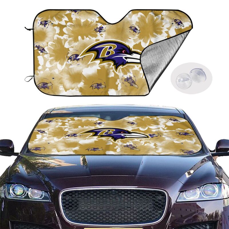 Baltimore Ravens Printed multi size car front windshield sunshade car windshield sunshade