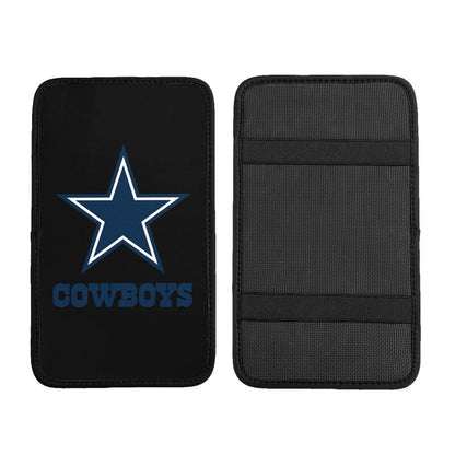 Car armrest box pad Dallas Cowboys 4 Printed center armrest box pad protective pad