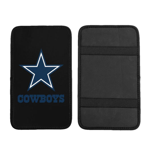 Car armrest box pad Dallas Cowboys 4 Printed center armrest box pad protective pad