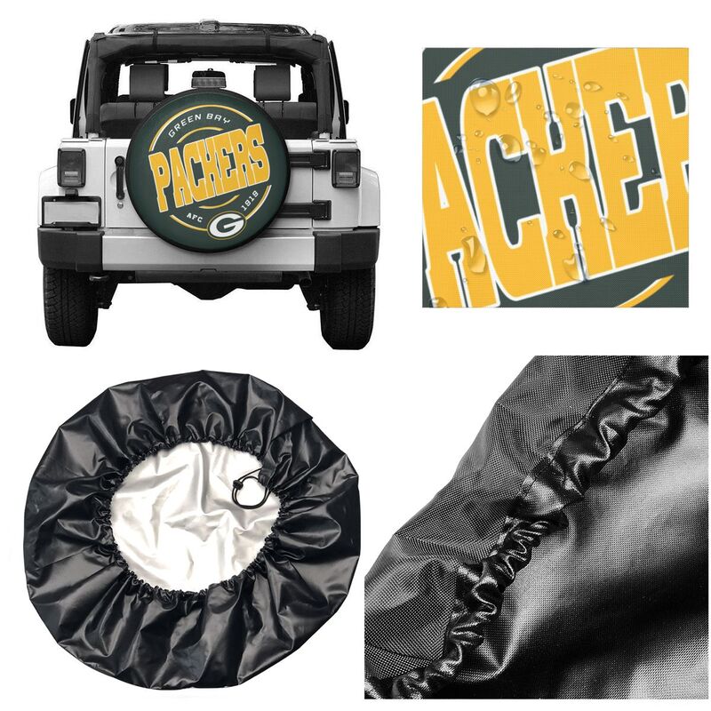Green Bay Packers Printing car tire protection cover car spare tire dust protection cover