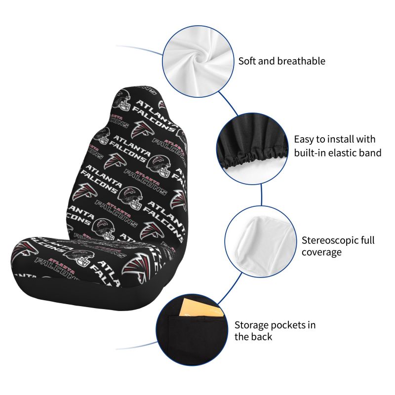 Atlanta Falcons Printed seat dust protection cover car seat protective cover