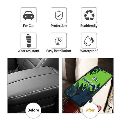 Seattle Seahawks Car armrest box protective cover car center console armrest pad