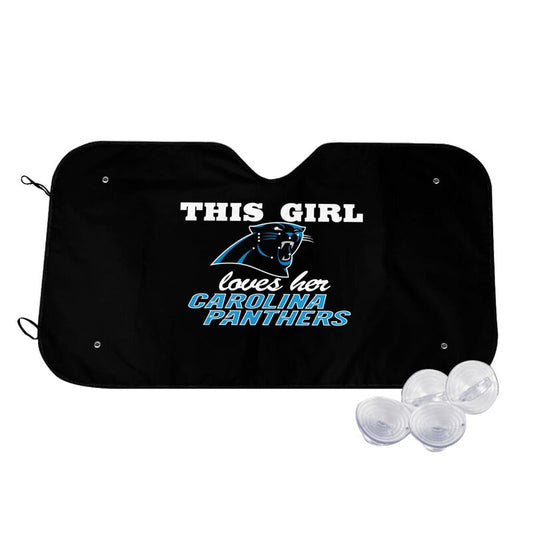 Carolina Panthers Printing multi size car front windshield sunshade car windshield sunshade