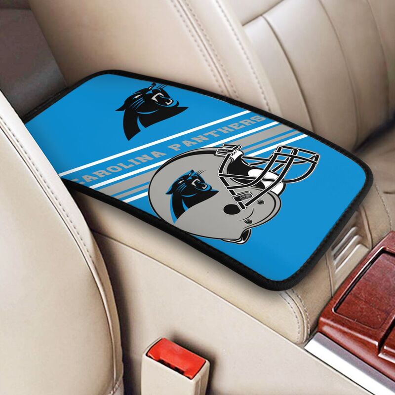 Carolina Panthers Print armrest protective cover car armrest box cushion