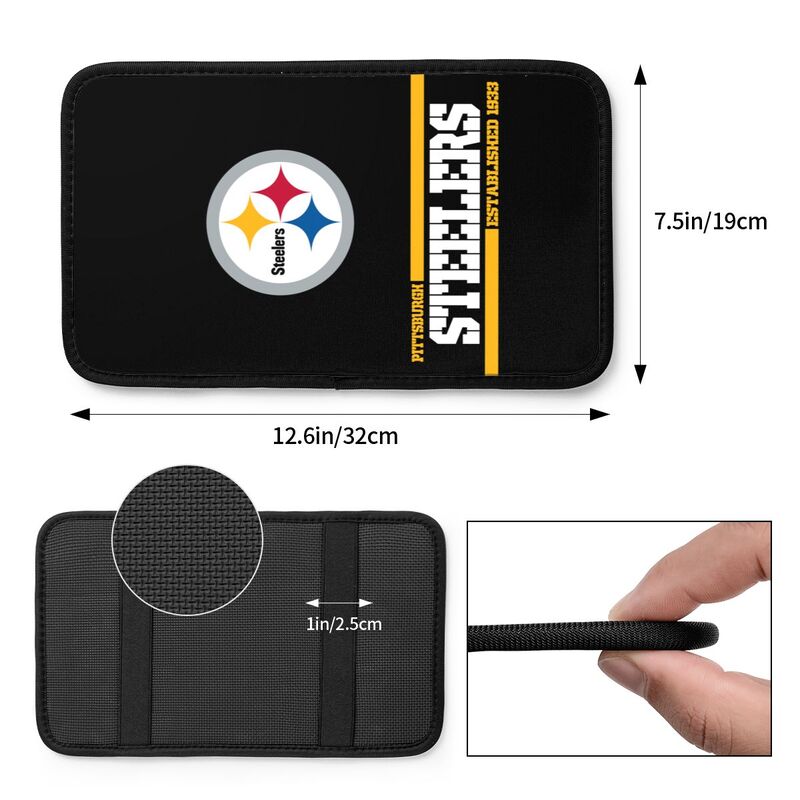 Pittsburgh Steelers Printed car armrest box pad Protective pad