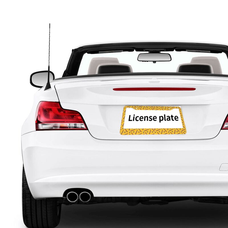 Minnesota Vikings Print front rear license plate holder circular hole license plate holder (one pair)