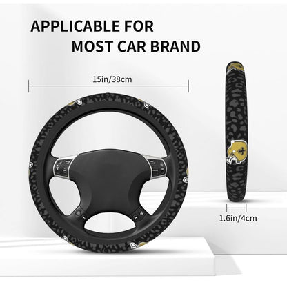 New Orleans Saints 1 Printed elastic steering wheel cover car steering wheel protective cover