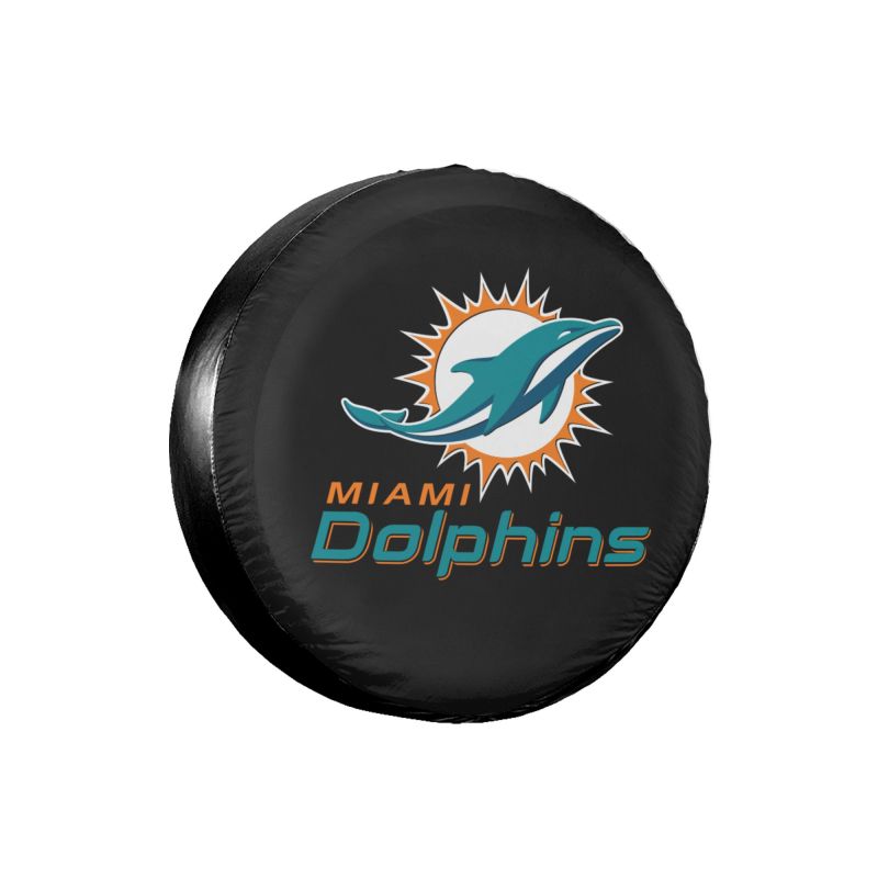 Miami Dolphins Car tire protective cover waterproof and dustproof tire cover