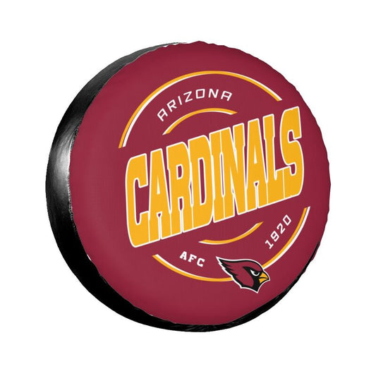 Arizona Cardinals Printing car tire protection cover car spare tire dust protection cover