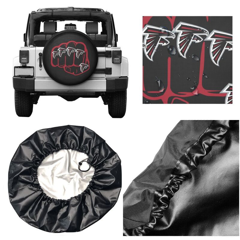 Atlanta Falcons Print tire protection cover car spare tire dust protection covers