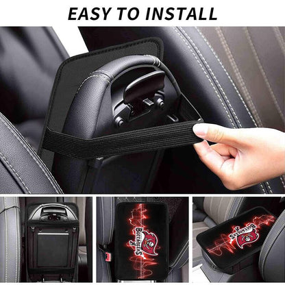 Car armrest box pad Tampa Bay Buccaneers 5 Printed center armrest box pad protective pad