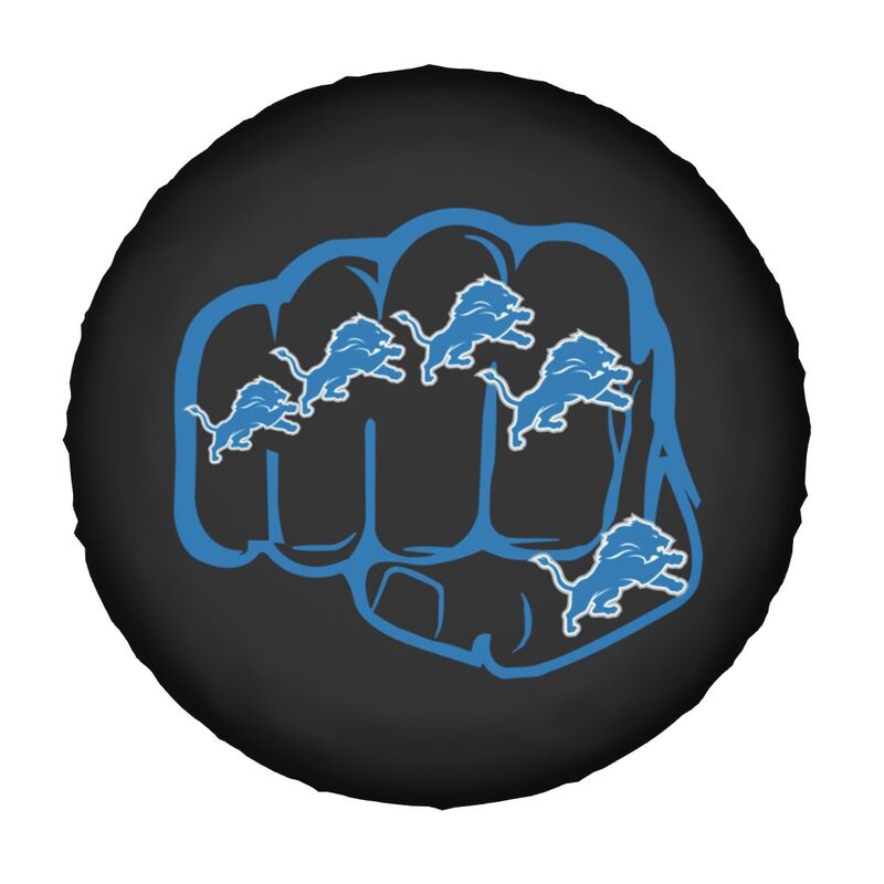 Detroit Lions Print tire protection cover car spare tire dust protection covers