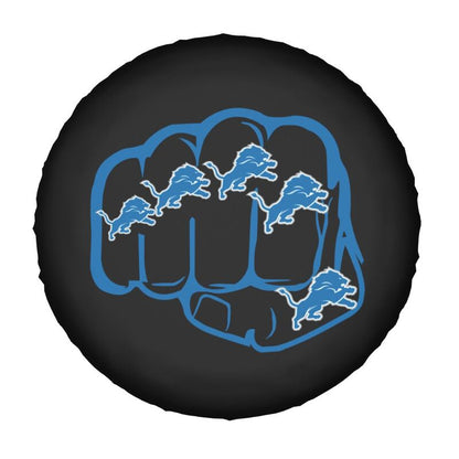 Detroit Lions Print tire protection cover car spare tire dust protection covers