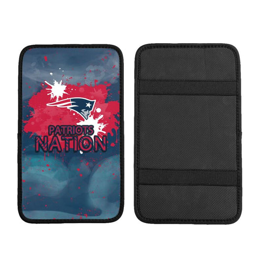 New England Patriots print car center console armrest pad Car armrest box protective cover