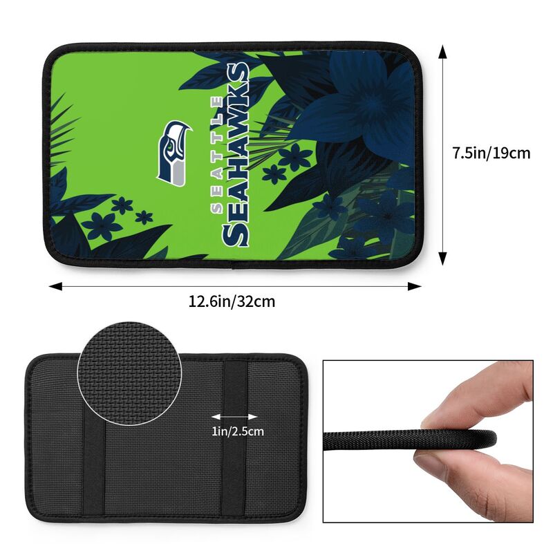 Seattle Seahawks Car armrest box protective cover car center console armrest pad