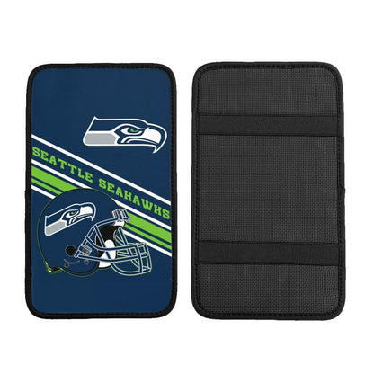 Seattle Seahawks Print armrest protective cover car armrest box cushion
