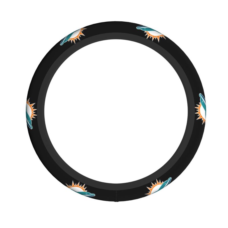 Miami Dolphins Printed breathable elastic steering wheel cover