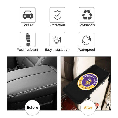 Minnesota Vikings print car armrest protective cover Car center console armrest pad