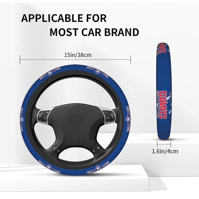 New York Giants Printed breathable elastic steering wheel cover anti slip cover
