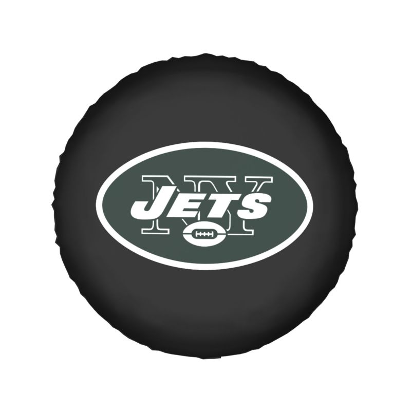 New York Jets 2 Car tire protective cover waterproof and dustproof tire cover