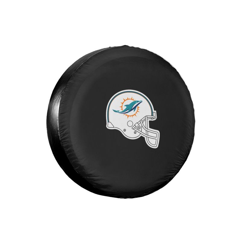 Miami Dolphins 3 Car tire protective cover waterproof and dustproof tire cover