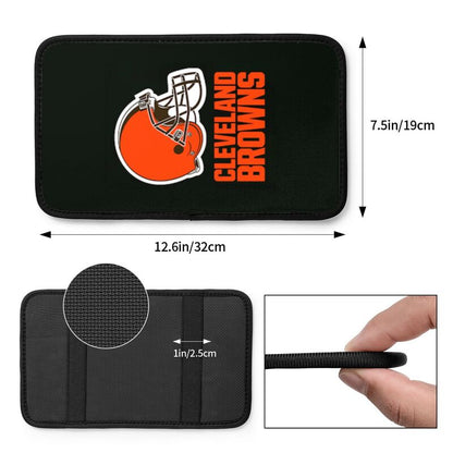 Cleveland Browns Printed car center armrest box pad anti slip pad