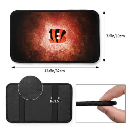 Car armrest box pad Cincinnati Bengals4 Printed central armrest box pad anti slip pad