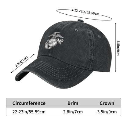 Eagle Globeand Anchor Printed unisex baseball cap adjustable cap veteran gift