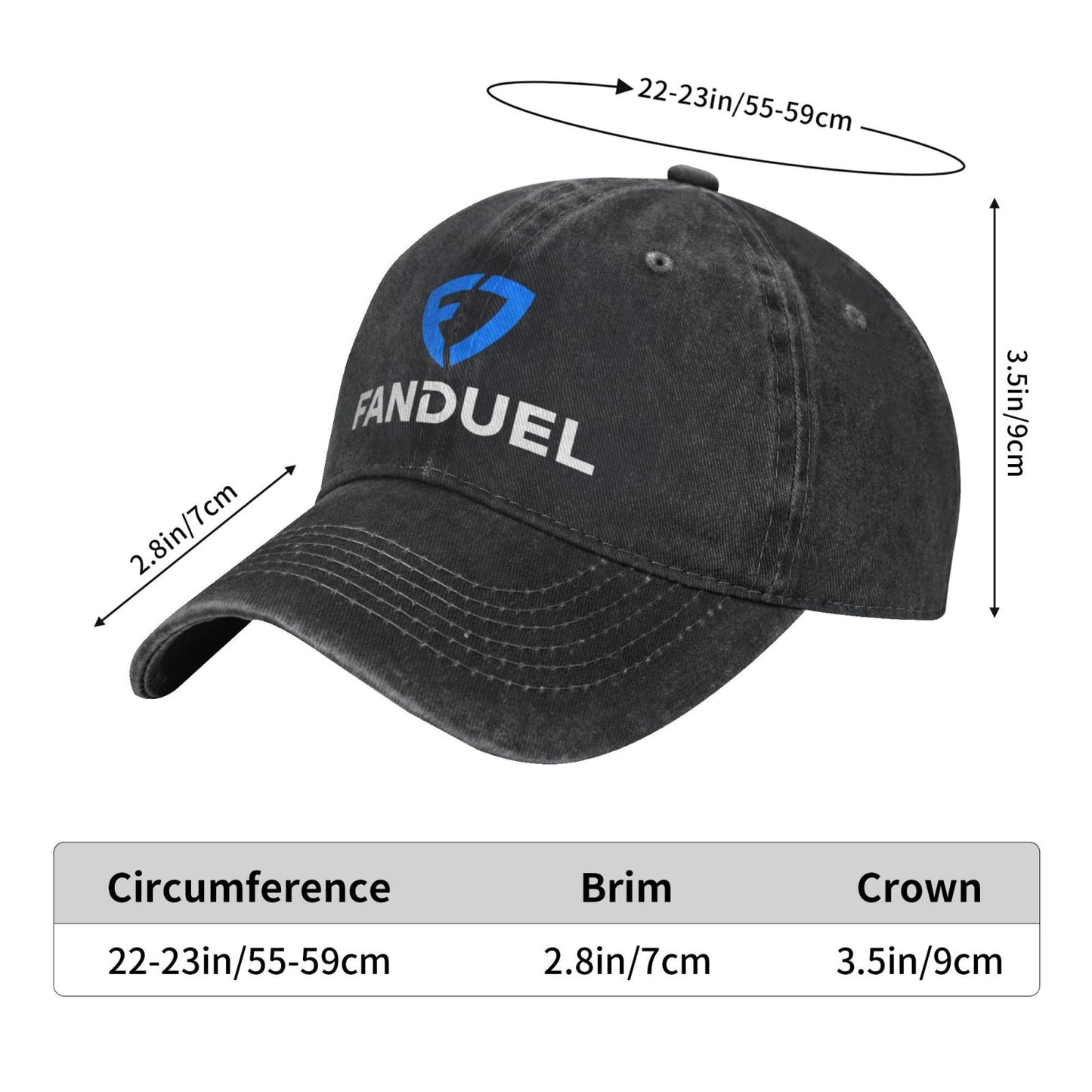 Fanduel Prints Printed unisex baseball cap adjustable cap outdoor sun hats trucker hat