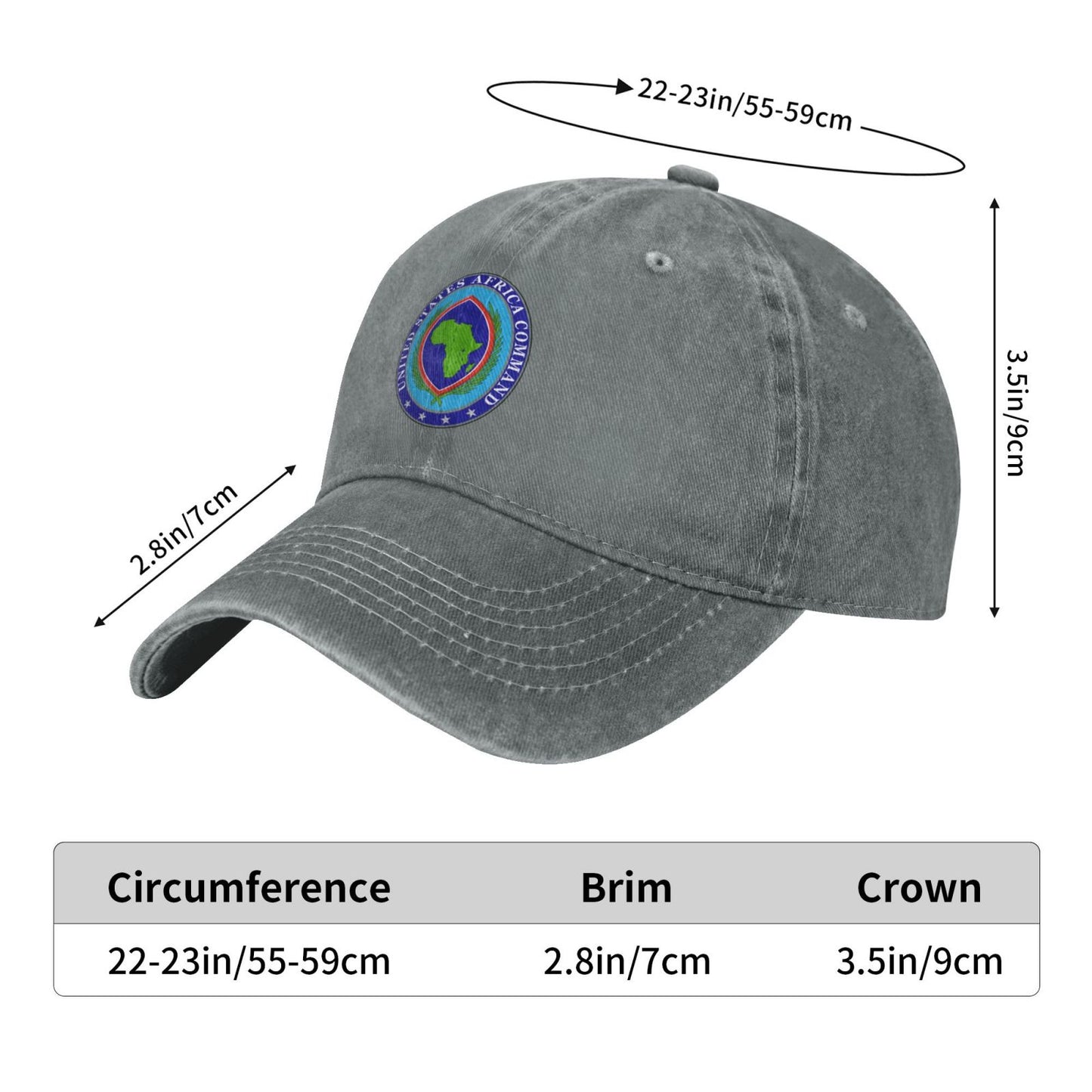 Seal Of The United States Africa Command Printed unisex baseball cap adjustable cap veteran gift