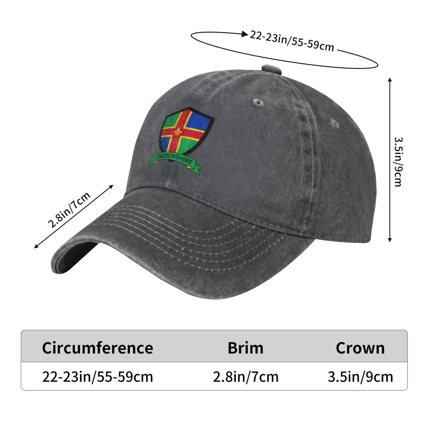 Lincolnshire Printed unisex baseball cap adjustable cap outdoor sun hats trucker hat