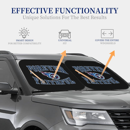 Tennessee Titans Car front windshield sunshade UV resistant sunshade foldable