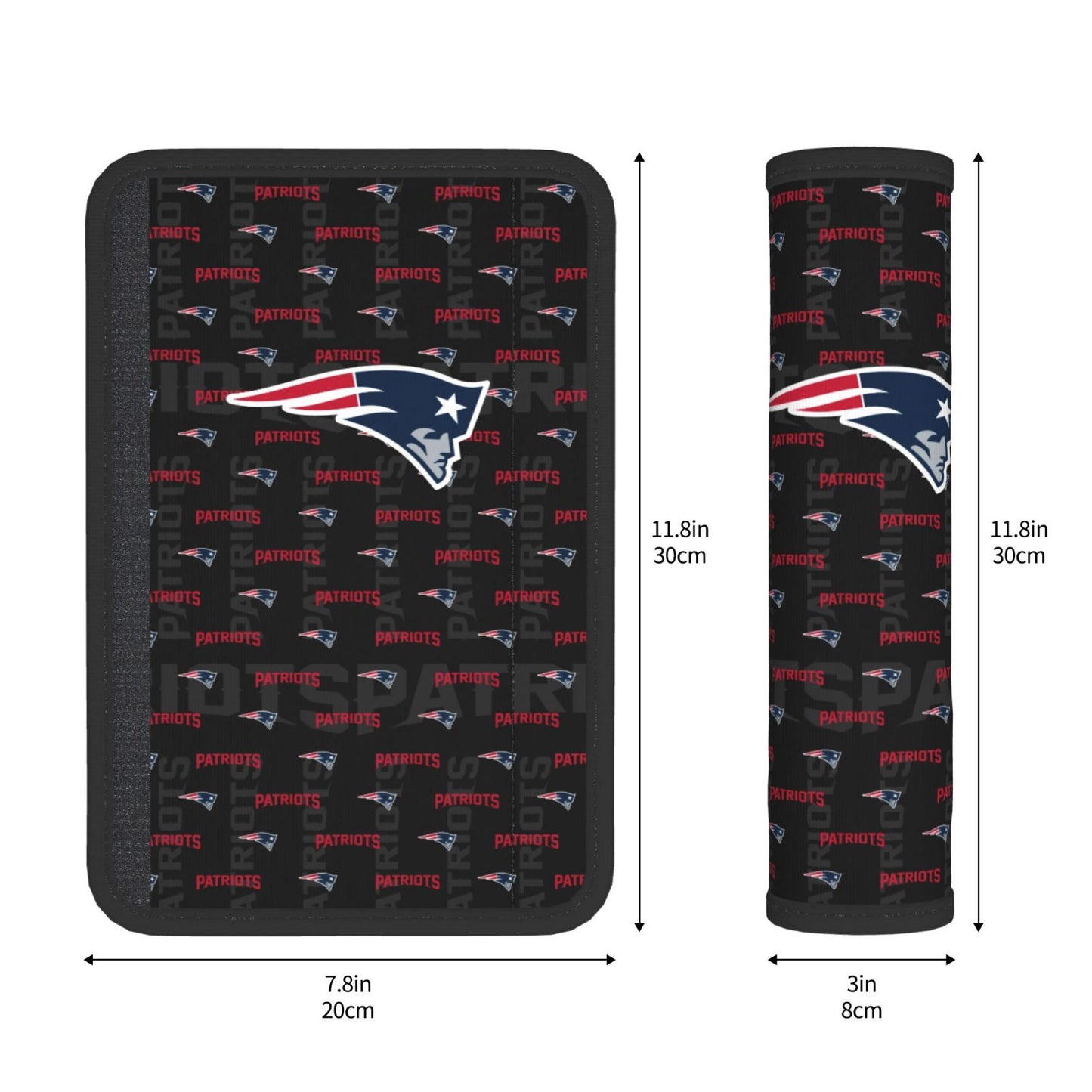 New England Patriots personalized seat belt protective cover Car seat belt protective cover