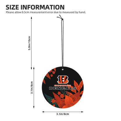 4pcs- Cincinnati Bengals car aromatherapy tablets Car Air Fresheners Cards Set