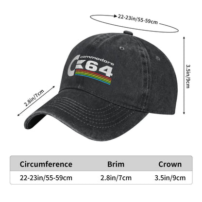 Commodore 64 Printed unisex baseball cap outdoor hats adjustable cap trucker gift hat