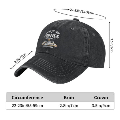 Built In The Forties Printed unisex baseball cap adjustable cap outdoor sun hats trucker hat
