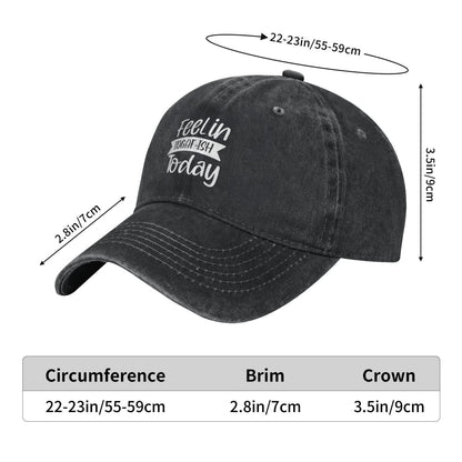 Feelin Idgaf Today Printed unisex baseball cap adjustable cap outdoor sun hats trucker hat