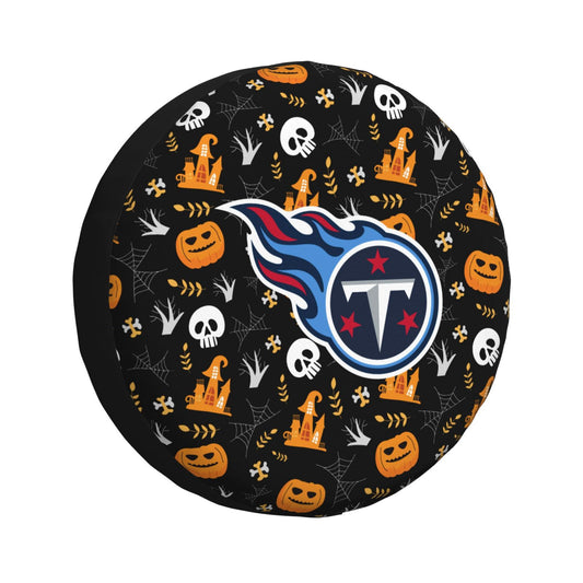 Tennessee Titans Print Pumpkin Castle Small Printed Car Tire Cover Tire Dust Cover