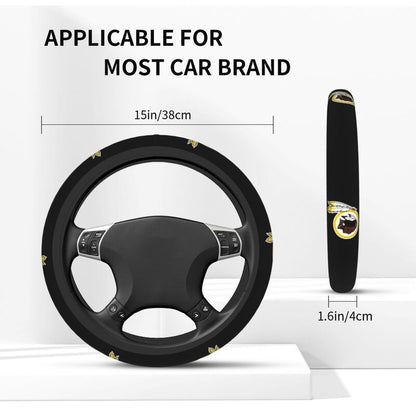 Washington Commanders Printed elastic steering wheel cover car protective cover
