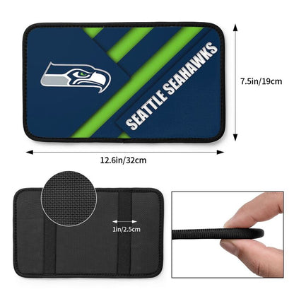 Car armrest box pad Seattle Seahawks Printed central armrest box pad protective pad